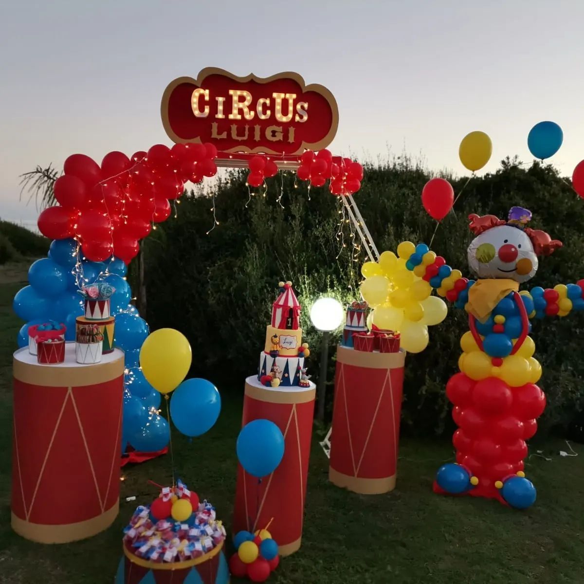 allestimento palloncini circus