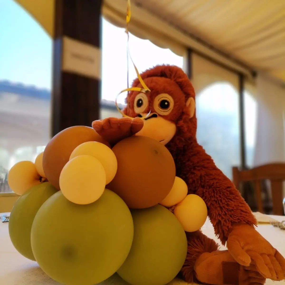 allestimento palloncini con peluche