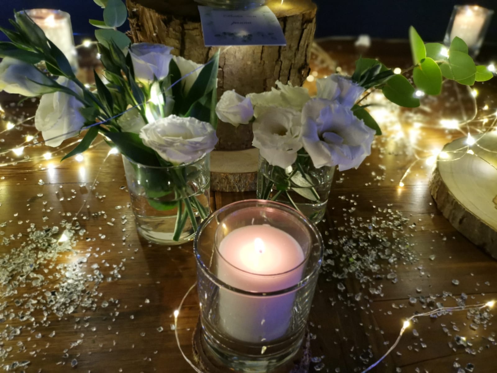 centrotavola con candele