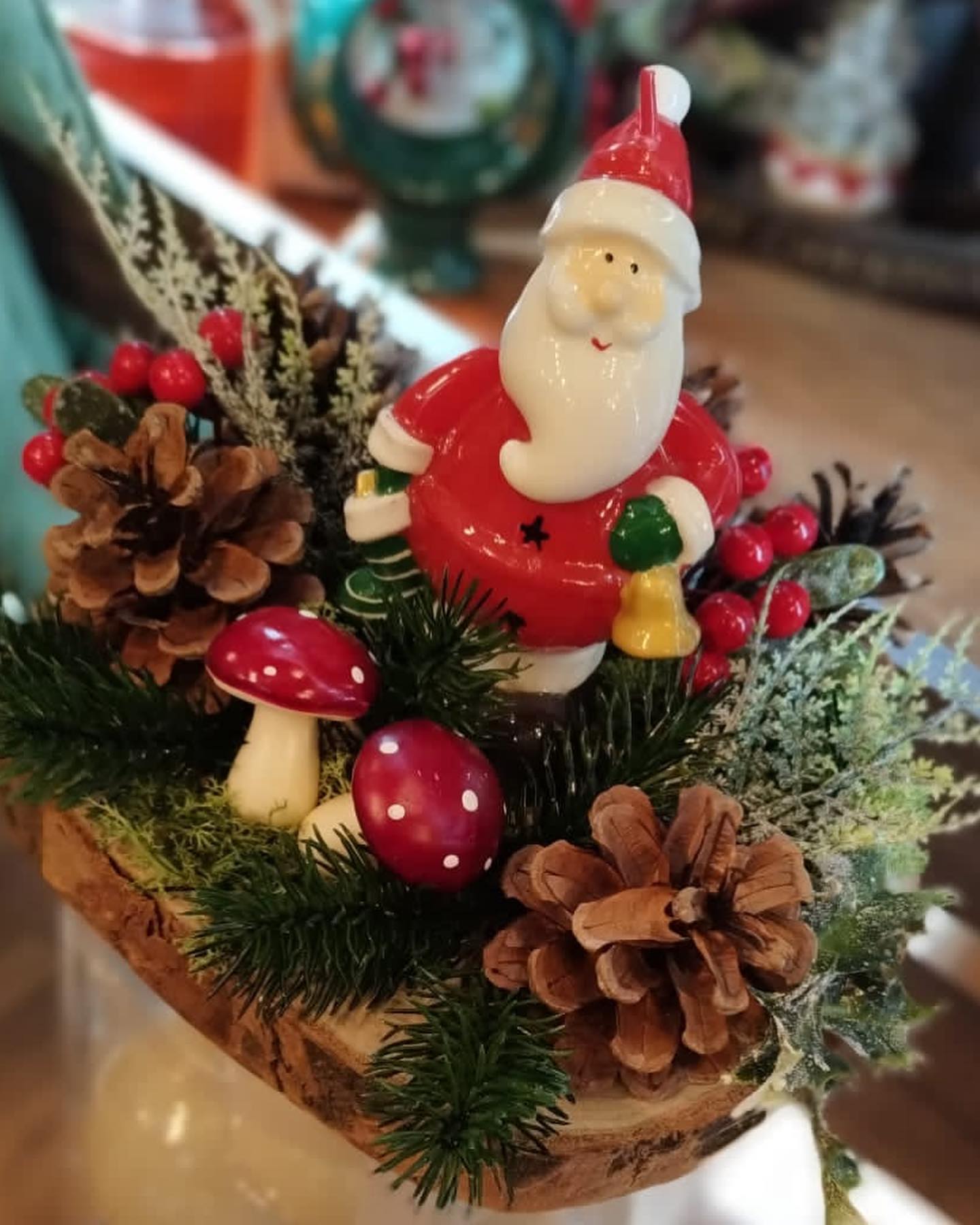 babbo natale candela