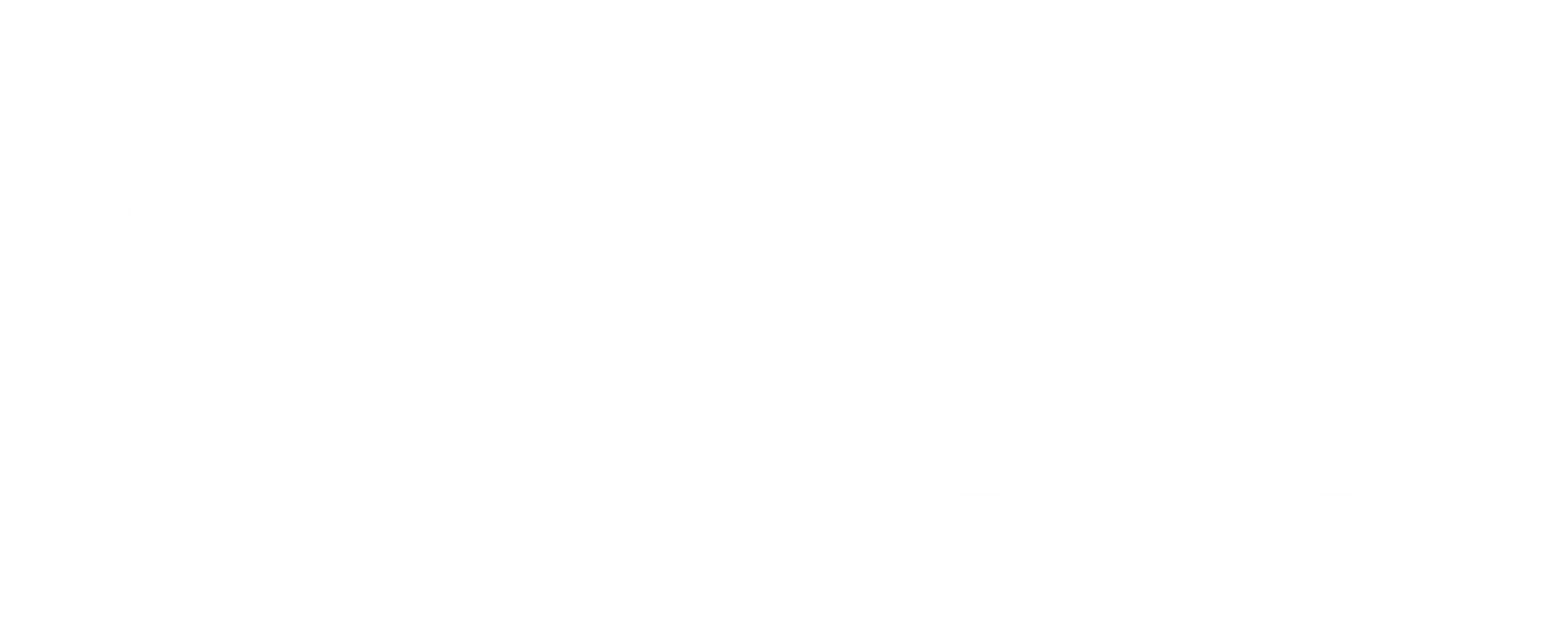 The main logo of the Gunnison Art Center, where members of this Colorado community can come to create, learn, connect, discover, and enjoy.
