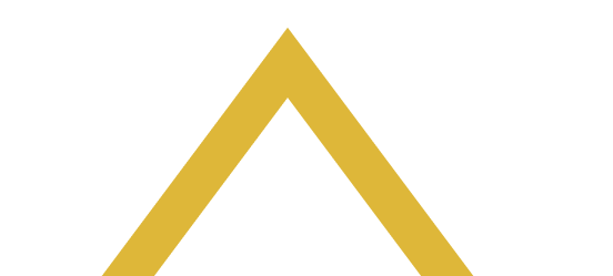 A yellow triangle on a white background.