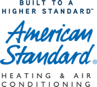 A logo for american standard heating and air conditioning