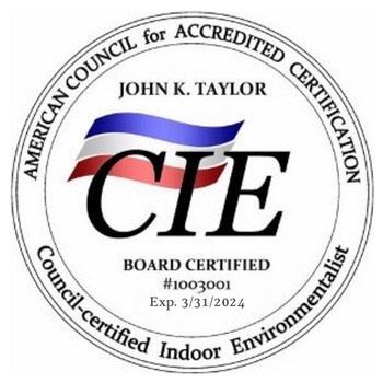 Certified indoor environmentalist badge