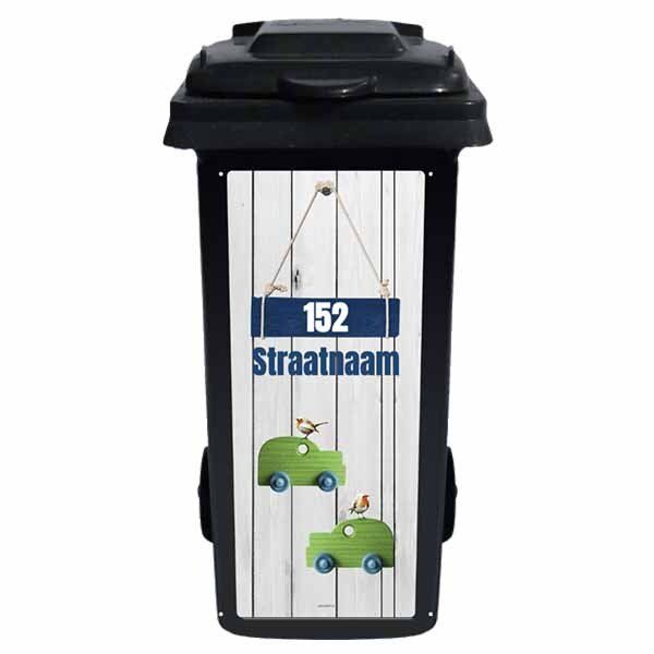 kliko sticker hout auto roodborstje