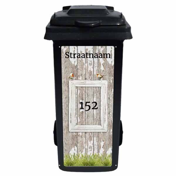 klikosticker hout lijst