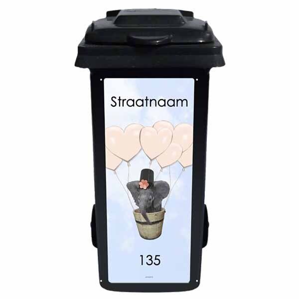 Klikosticker Olifant luchtballon