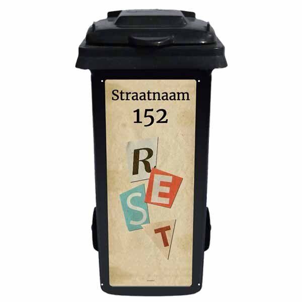 Klikosticker Retro restafval