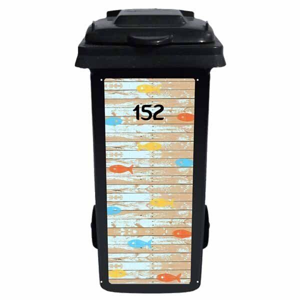 Klikosticker Hout met visafbeelding