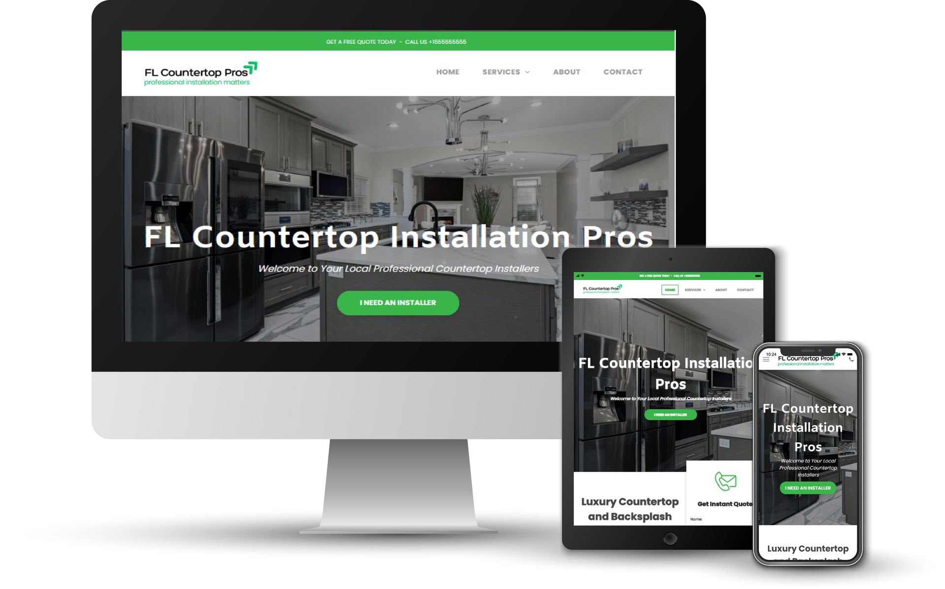 FL Countertop Pros website