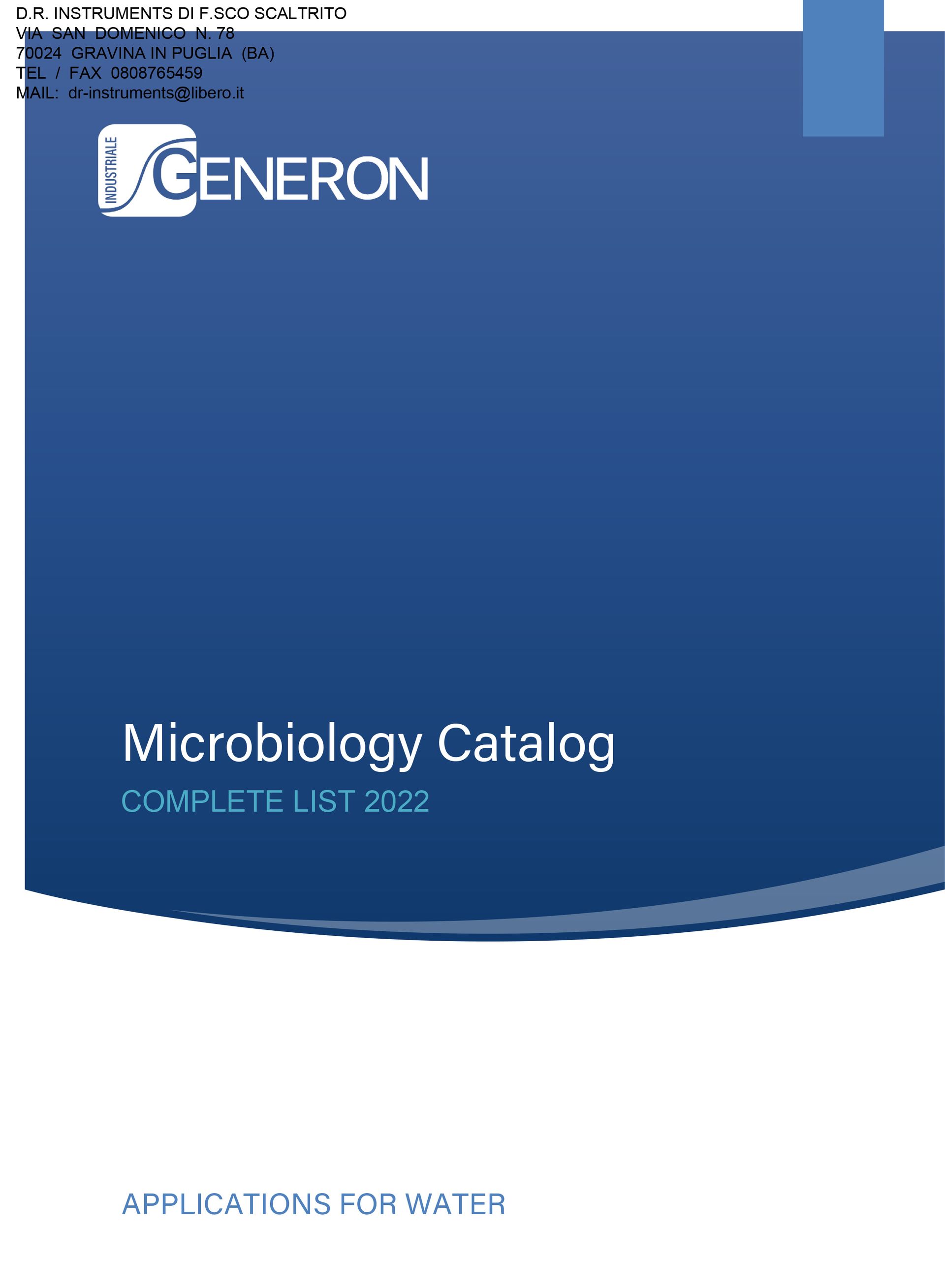 catalogo microbiologia