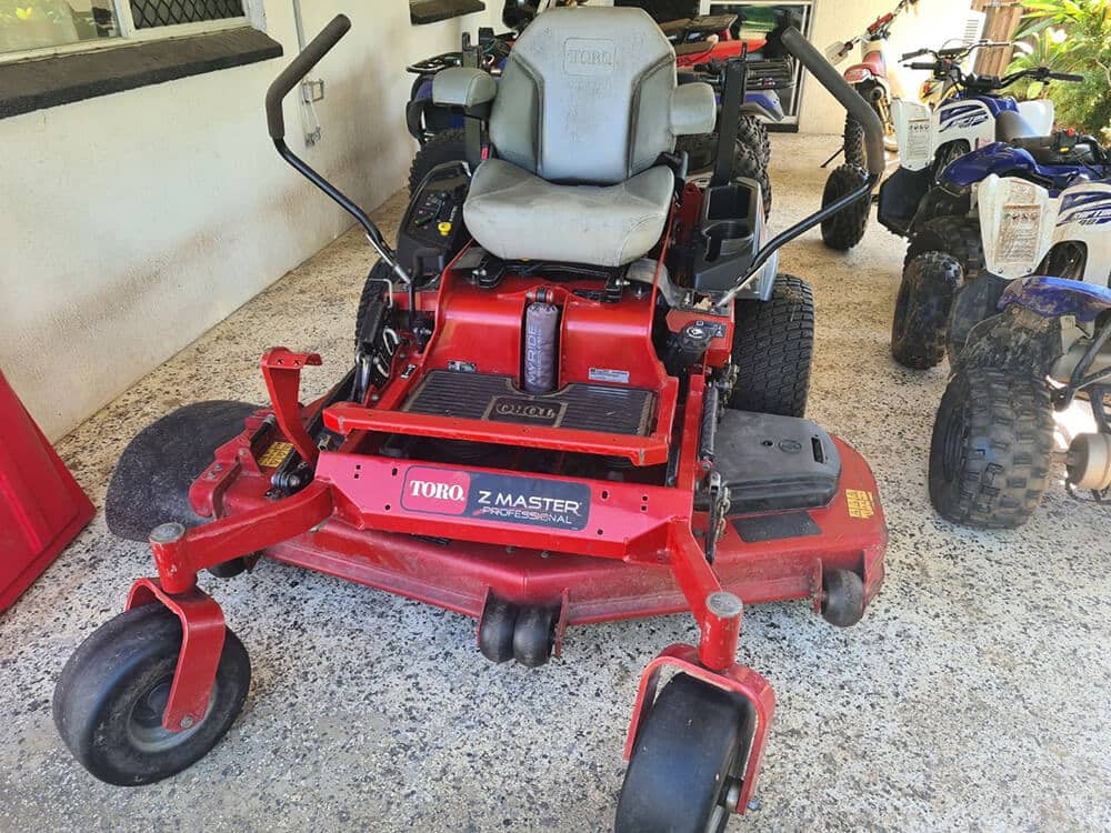 Red Zero Turn Lawn Mower — Small Engine Mechanic in Cairns, QLD