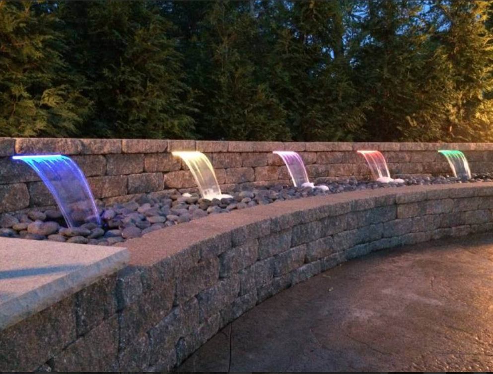 Water rock wall| St.Charles MO | Hackmann Lawn & Landscape