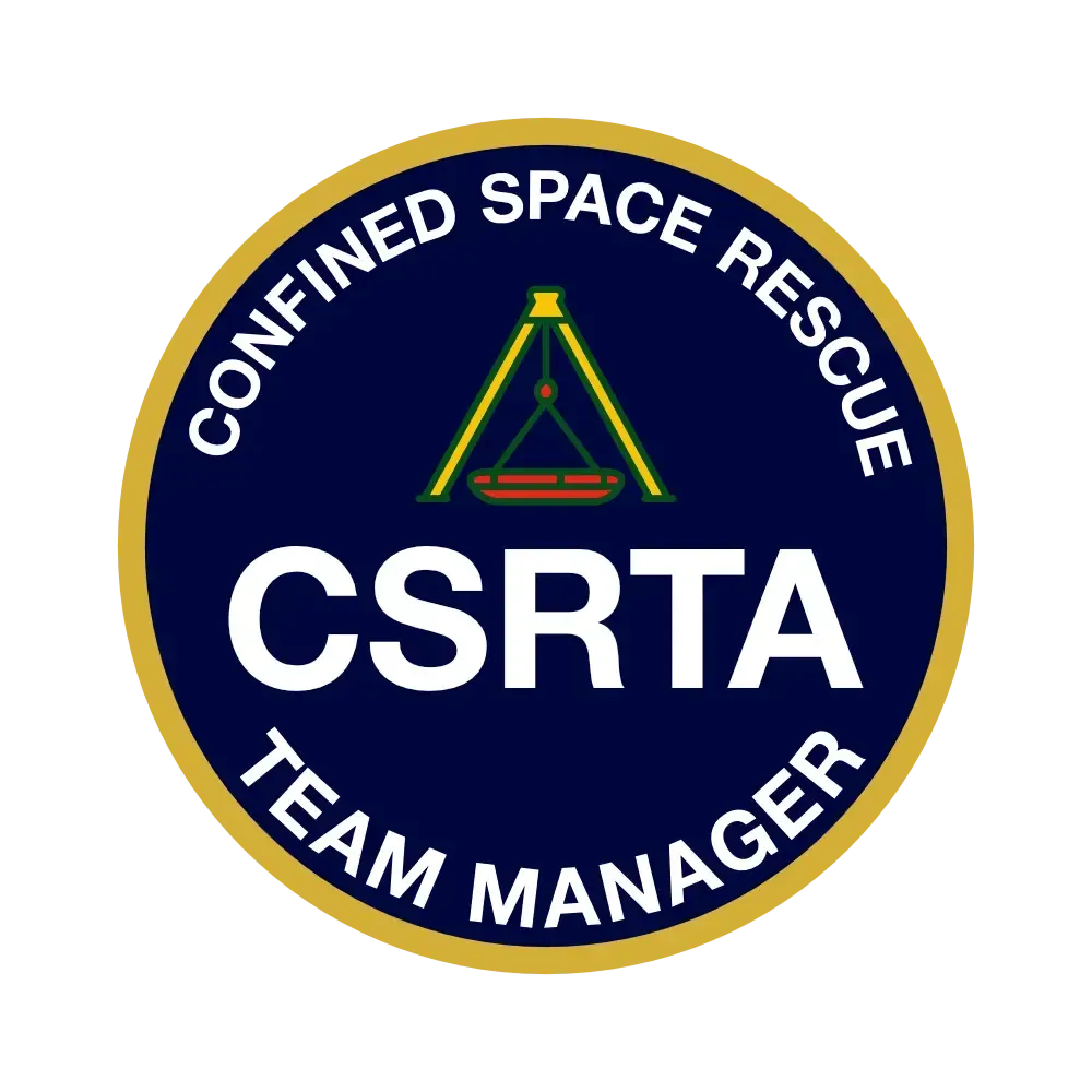 Confined Sapce Rescue Trade Association Team Manager badge