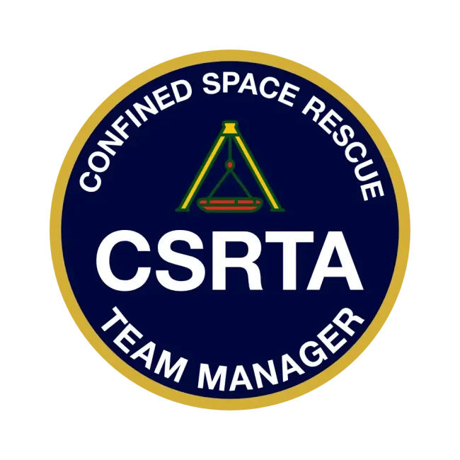 Confined Sapce Rescue Trade Association Team Manager badge