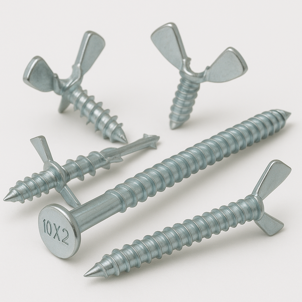 Tornillos T4 con alas 10 X 2