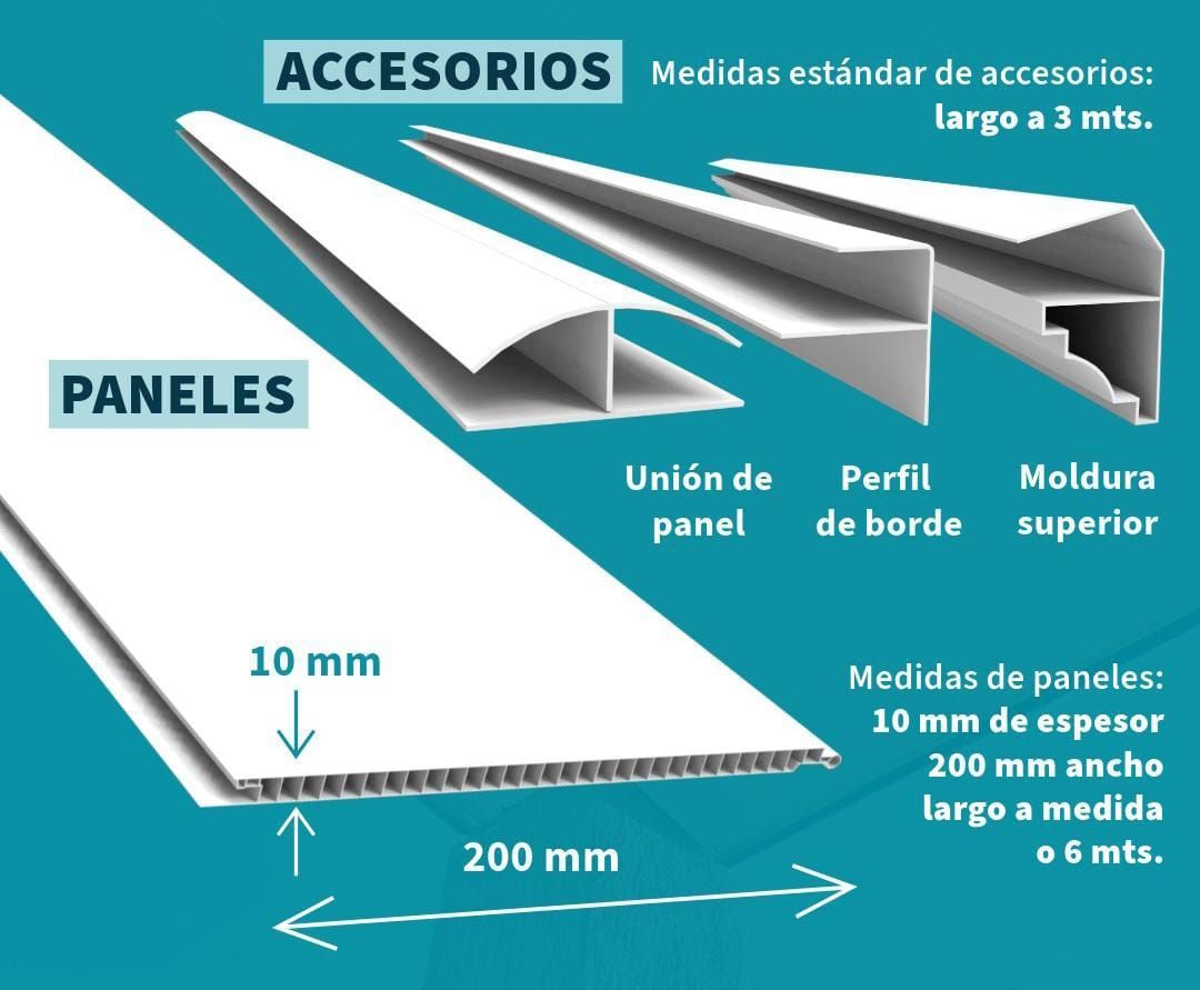 Unión doble de PVC para machimbre