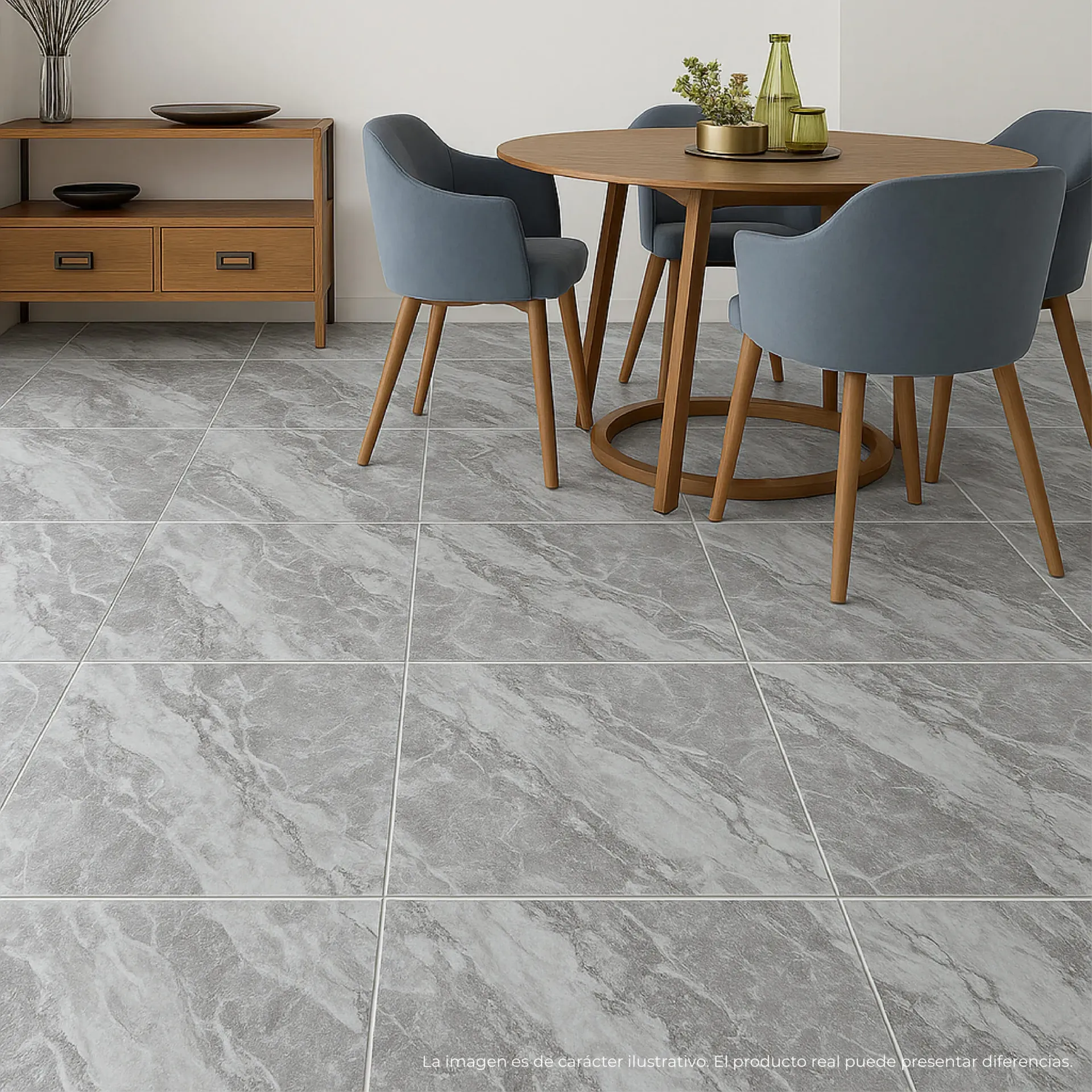 ✨ Piso Vinílico Autoadhesivo Grey Marble Matt 1,5mm