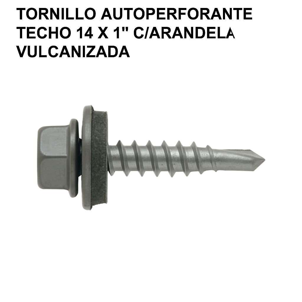 Tornillo autoperforante techo 14 x 1