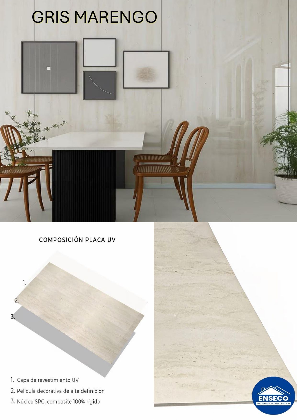 Placa UV Gris Marengo