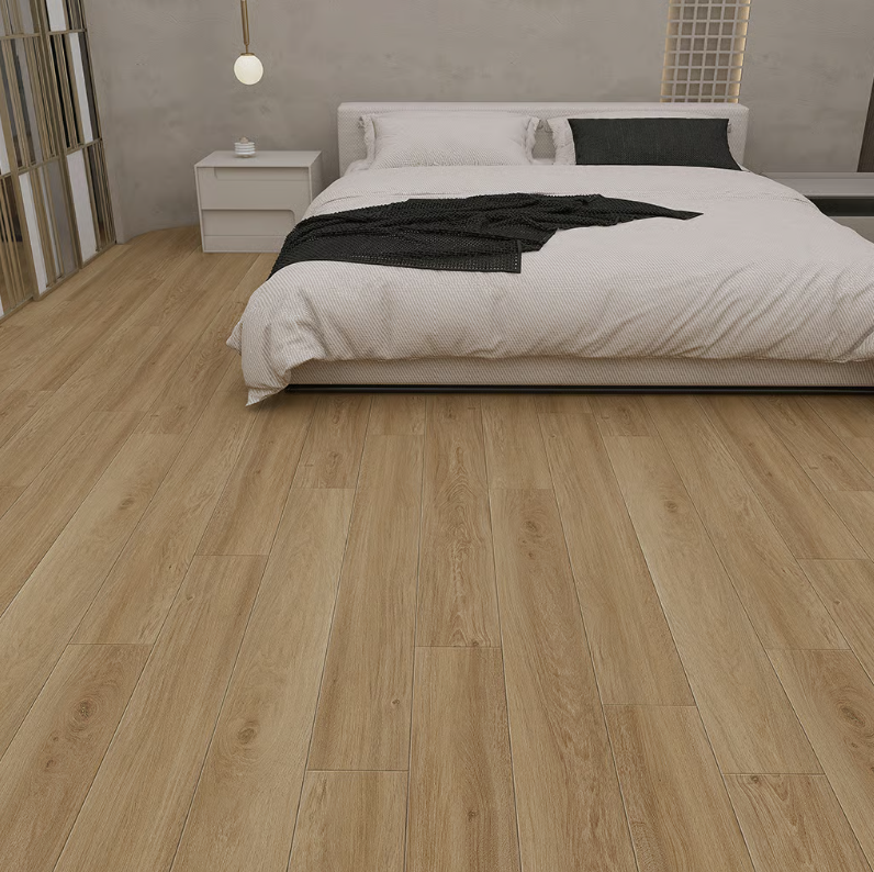 Piso Flotante Melamínico Waterproof Roble Oregon Wp009 10mm con manta