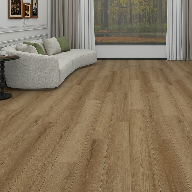 Piso Flotante Melamínico Waterproof Roble Hood Wp012 10mm con manta