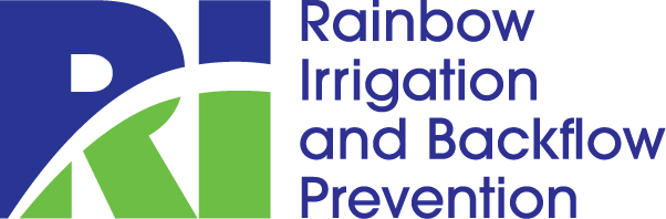 the logo for rainbow irrigation and backflow prevention