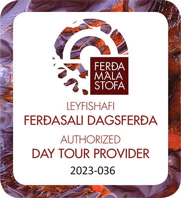 An image of the TCV's certificate of authorized day tour provider by the Icelandic Tourist Board