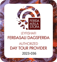 An image of the certificate for an authorized day tour provider in Iceland
