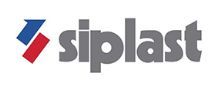 A siplast logo with a red , blue and white checkered pattern on a white background.