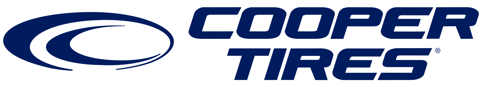 Cooper Tires logo in blue on a white background