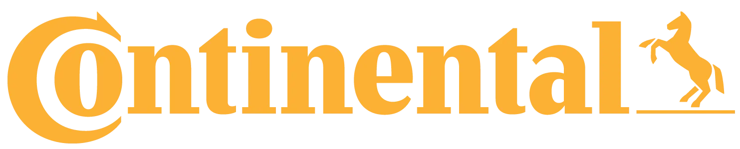 Continental logo in orange with a horse emblem and wordmark
