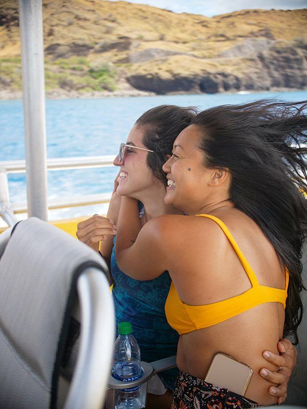 Women Inside the Boat — Wailuku, HI — Maui Reef Adventures