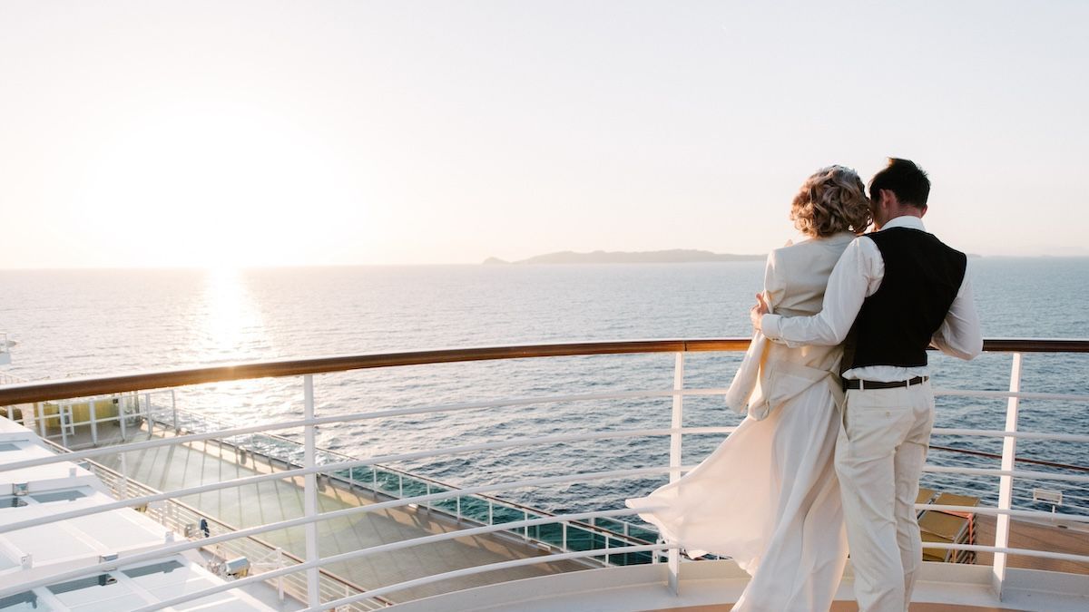 Couple on a cruise