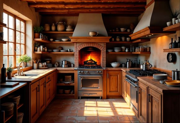 kitchen filled with kitchenware