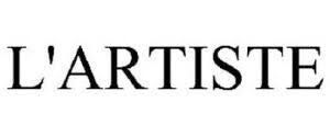 Black serif text reading “L’ARTISTE” on a white background