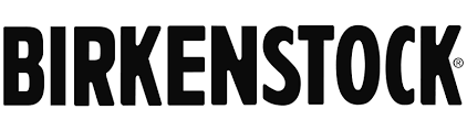 BIRKENSTOCK logo in bold black uppercase letters on a white background