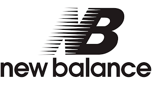 New Balance logo in black on a white background