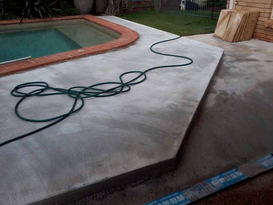 sandstone pool patio