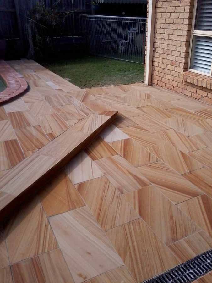sandstone patio