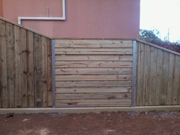 timber fence