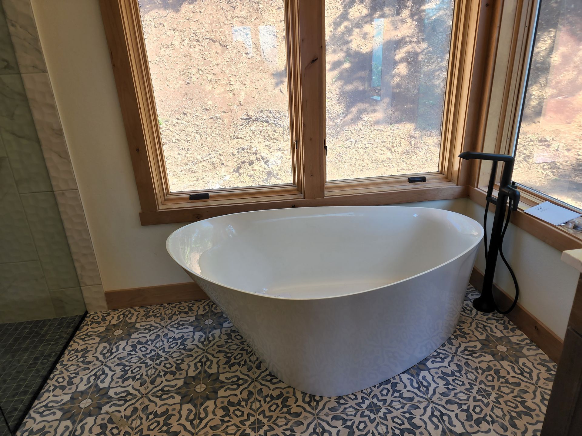 Freestanding tub Corner Water filler | Dallesport, WA | Just Cuz Plumbing