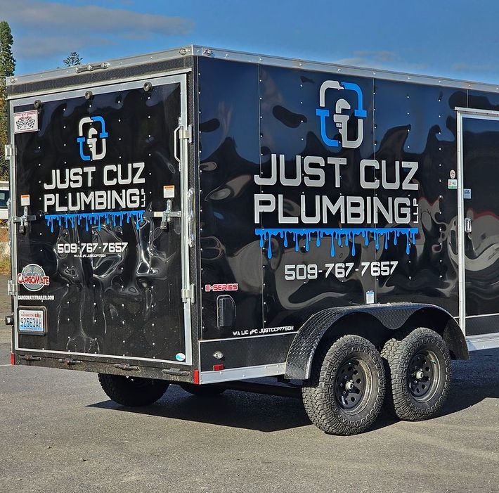 Just Cuz Plumbing Trailer - Dallesport, WA - Just Cuz Plumbing