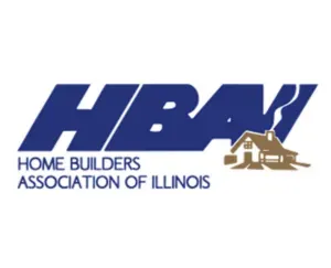 A logo for the home builders association of illinois