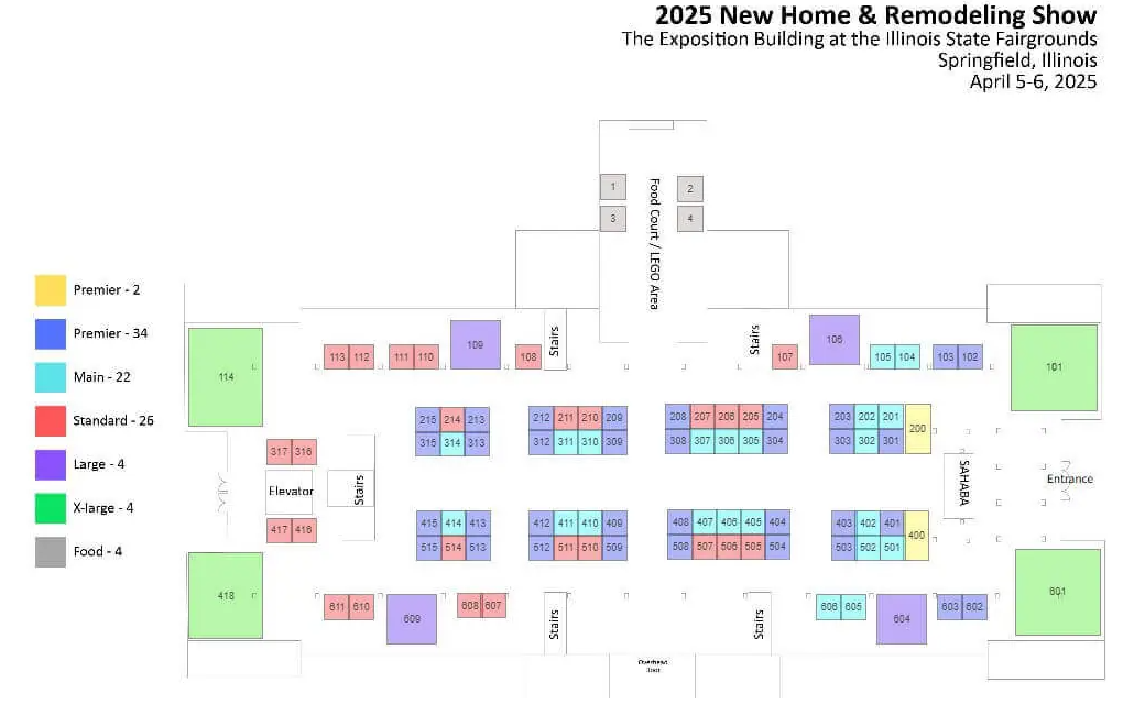 A floor plan for a new home and remodeling show