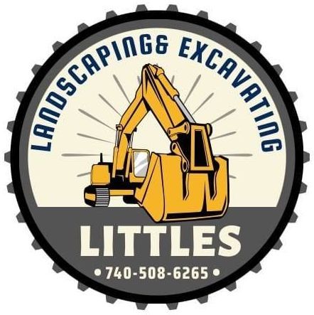 A logo for Landscaping and Excavating Littles