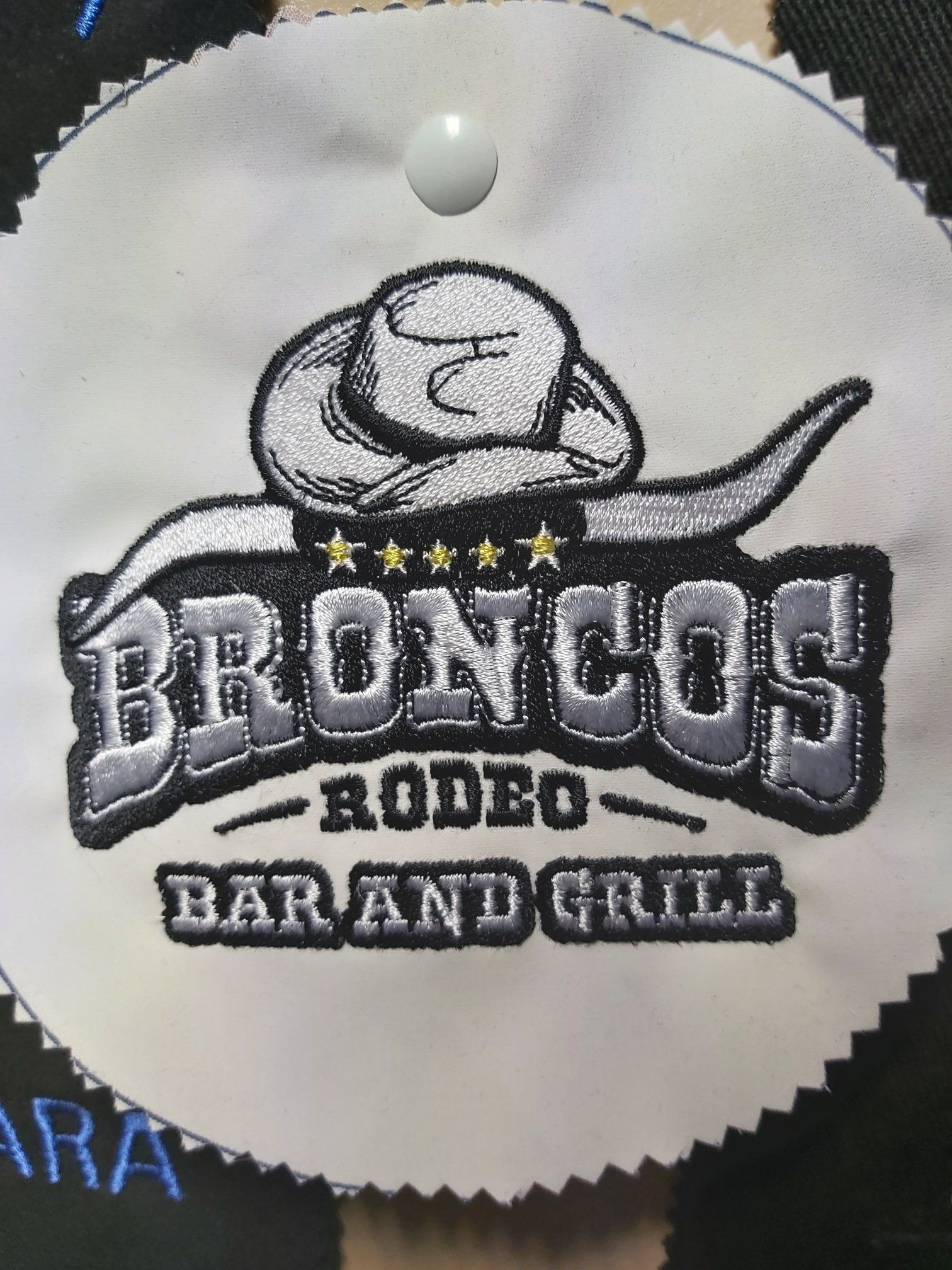 Broncos Rodeo Bar and Grill Embroidered Logo