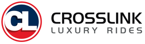 The logo for crosslink luxury rides is shown on a white background.