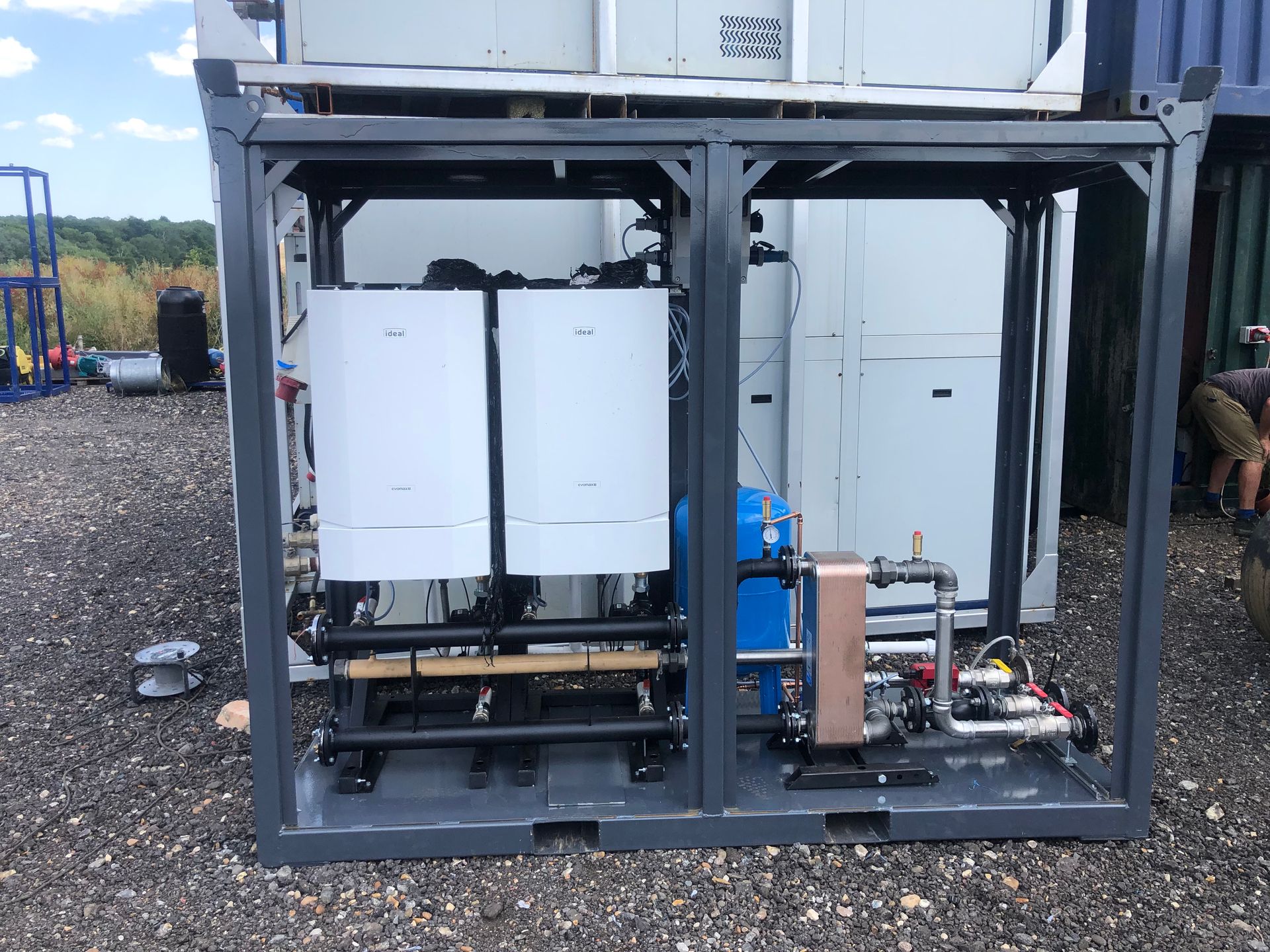 Rapid 300 Temporary Boiler in build