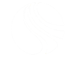 A blue and yellow circle with a white line in the middle on a white background.